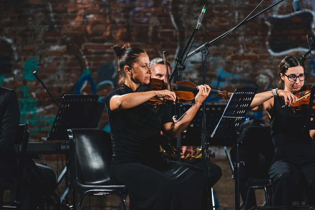 Gli archi durante Mascagni, Puccini, Morricone